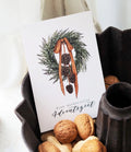 Frollein Lücke Postkarte „Tannenkranz“