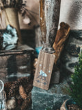 Ib Laursen Holzschild Auto mit Tannenbaum – Nostalgischer Weihnachtsanhänger