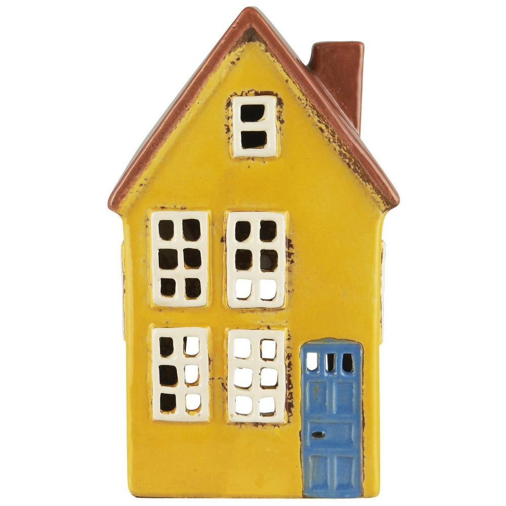 
                      
                        IBlaursen Haus für Teelicht "Nyhavn", gelb mit blauer Tür
                      
                    