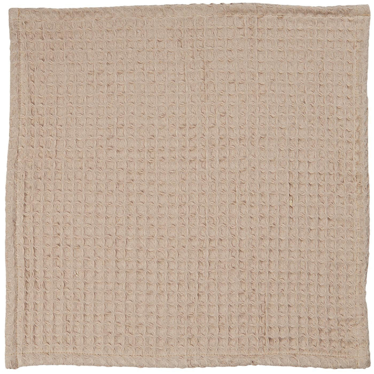 Ib Laursen Waschlappen Liseleje Beige – Baumwolle mit Waffelmuster