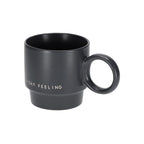 Jens Living große Stapeltasse "friday feeling", schwarz