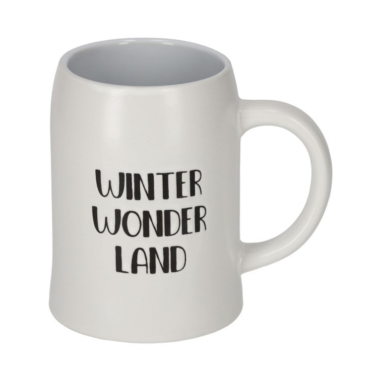 Jens Living Tasse / Krug "winter wonderland" aus Keramik, weiß