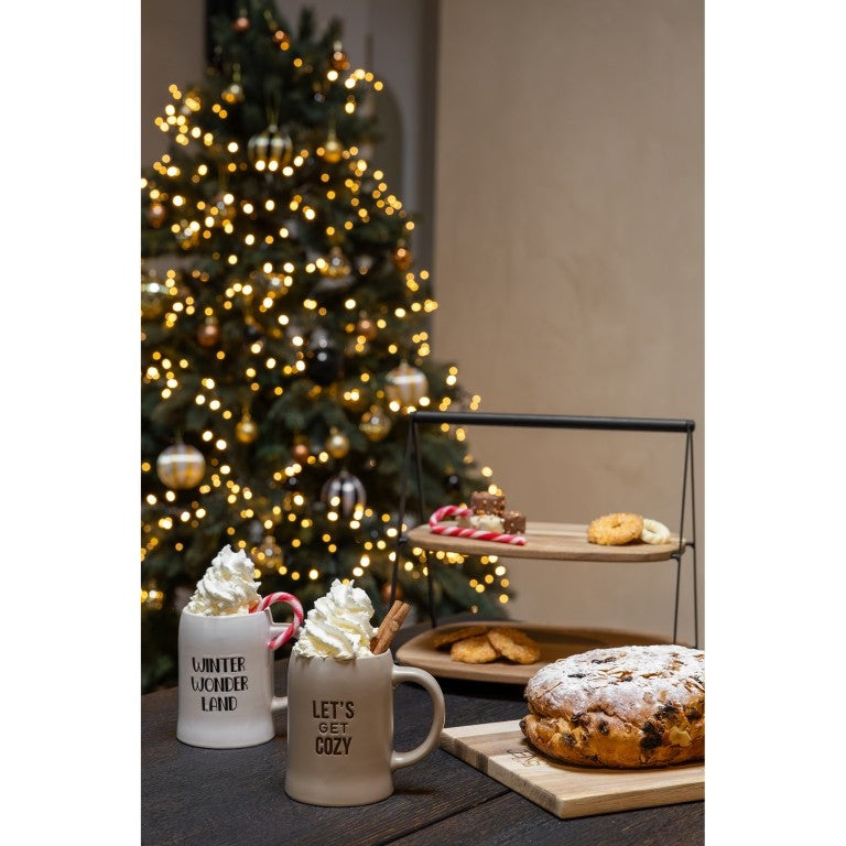 Jens Living Tasse / Krug "winter wonderland" aus Keramik, weiß