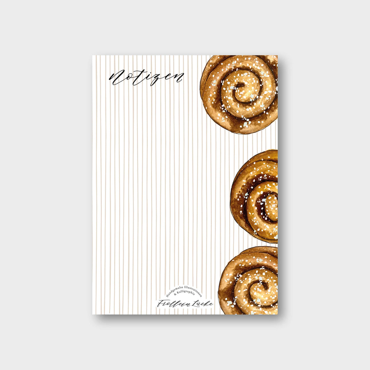 Notizblock „Kanelbullar“