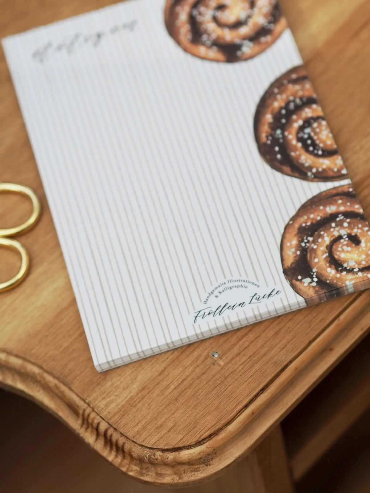 Notizblock „Kanelbullar“