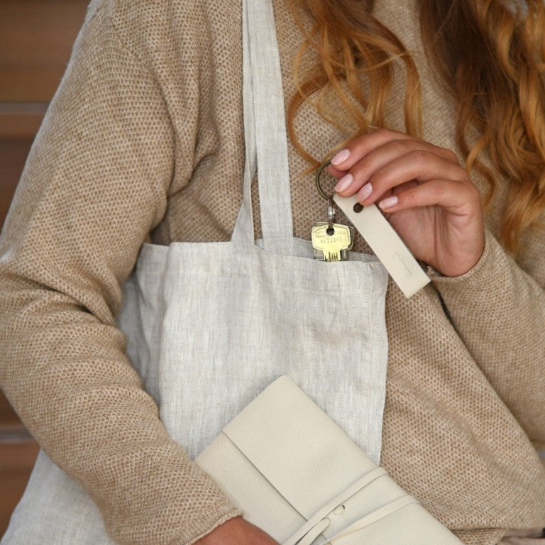 LEEFF Schlüsselanhänger Kate creme - Shine