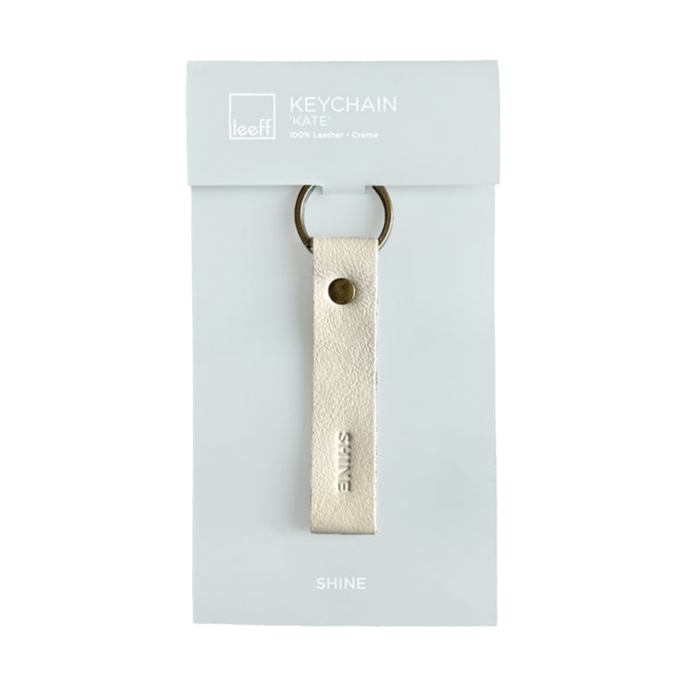 LEEFF Schlüsselanhänger Kate creme - Shine