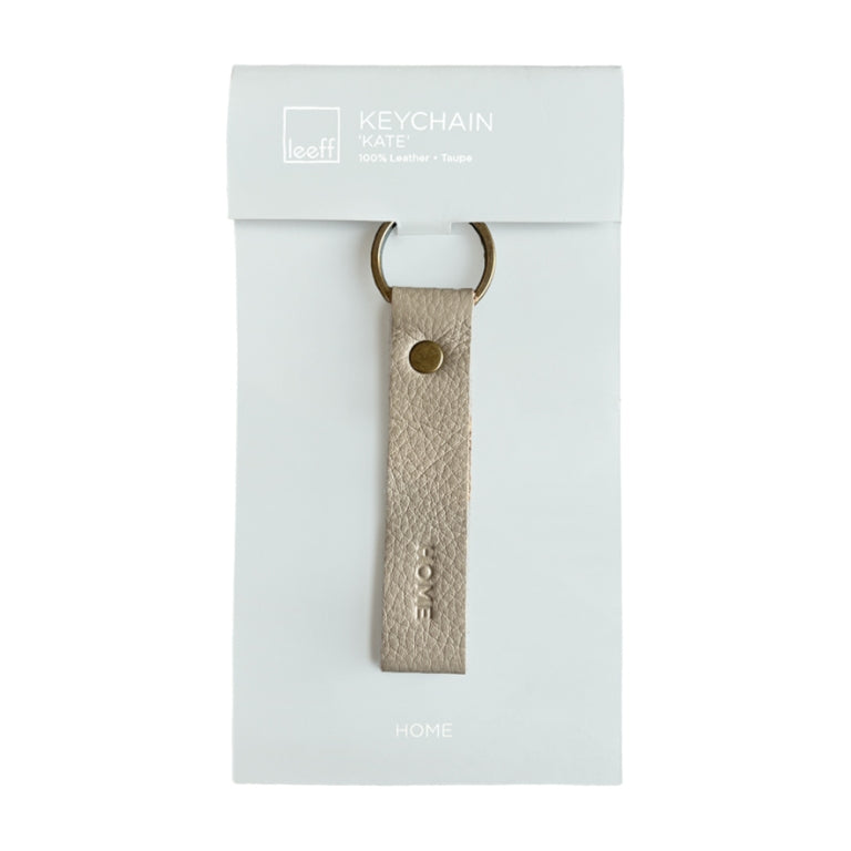 LEEFF Schlüsselanhänger Kate, Farbe taupe - Home