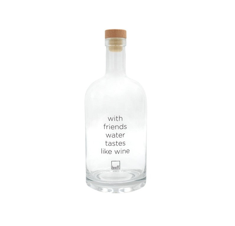 LEEFF Wasserflasche Wendy - Bei Freunden schmeckt Wasser wie Wein