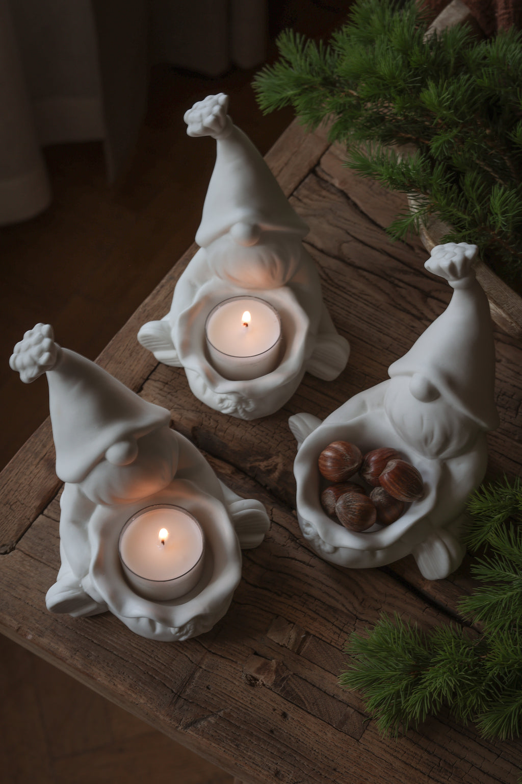 Majas Weihnachtsmann für Teelichter, Majas Cottage