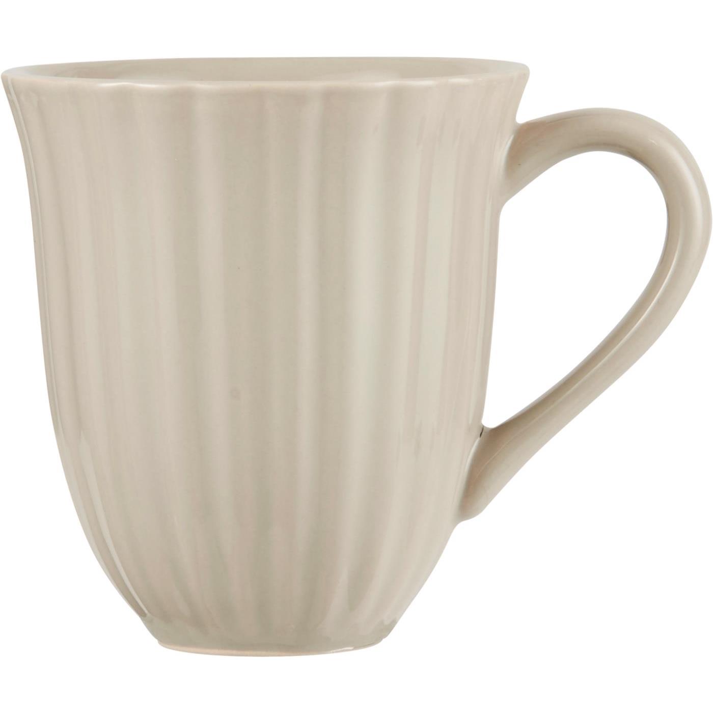 Ib Laursen "Mynte" Becher mit Rillen, Farbe latte