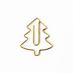 Geschenkklammer Tannenbaum – Gold, klein