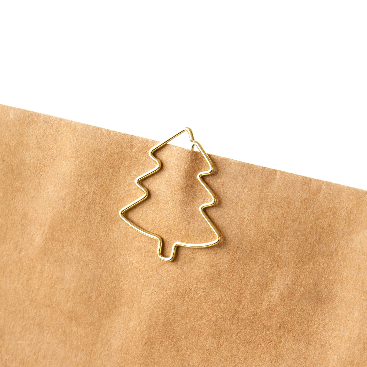 Geschenkklammer Tannenbaum – Gold, klein