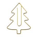Geschenkklammer Tannenbaum – Gold | Groß