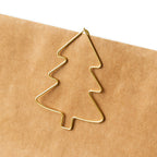Geschenkklammer Tannenbaum – Gold | Groß