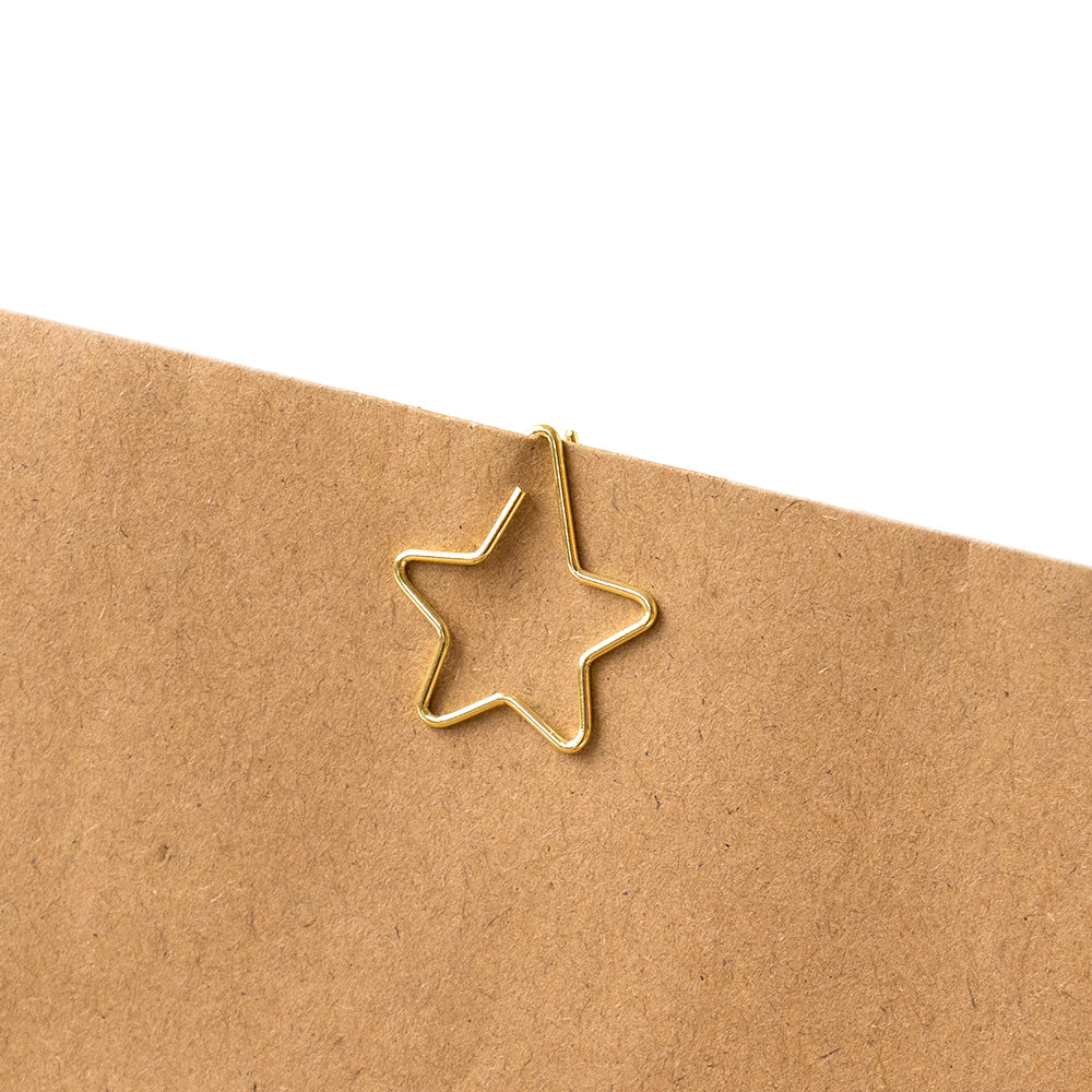 Geschenkklammer Stern – Gold | Klein