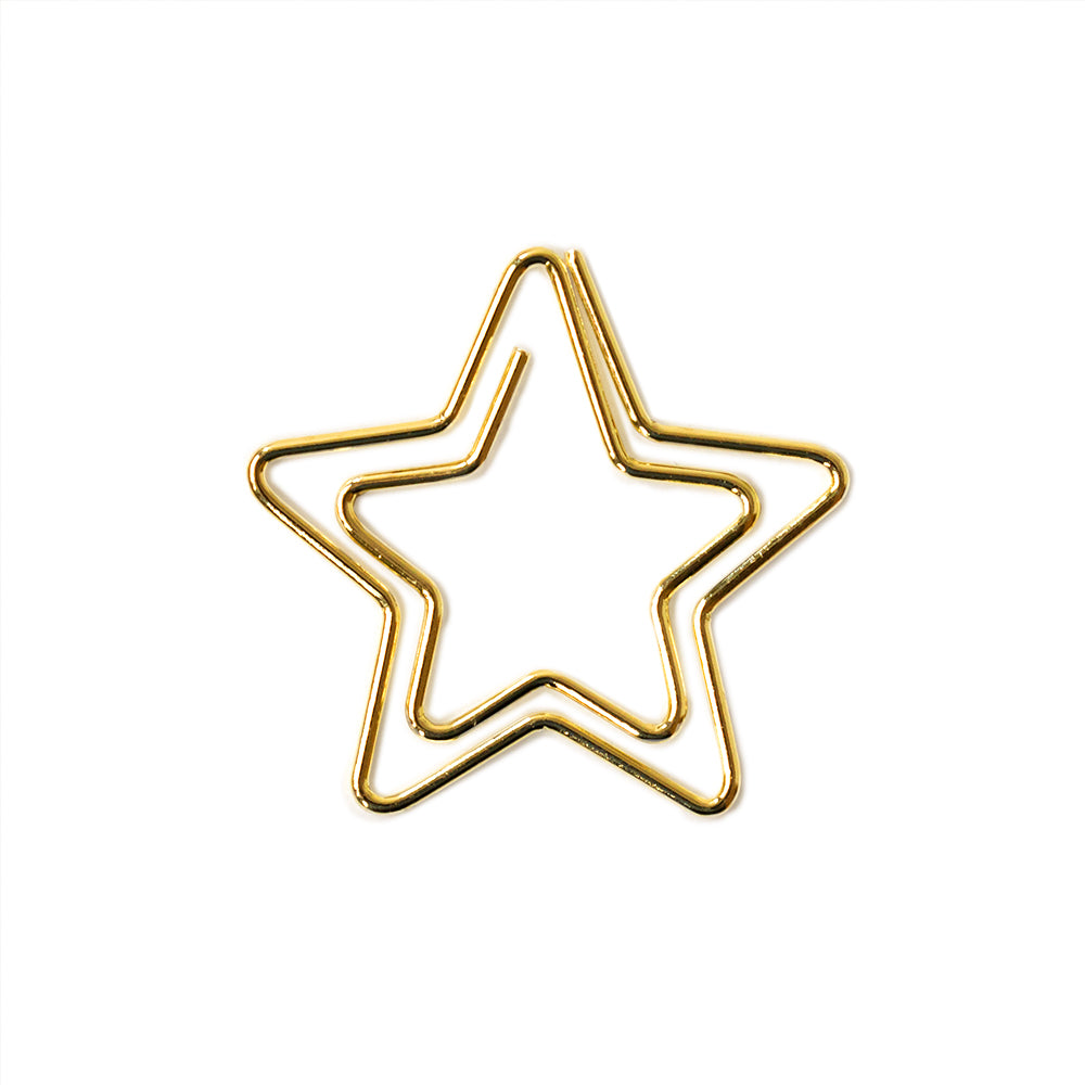 Geschenkklammer Stern – Gold | Klein