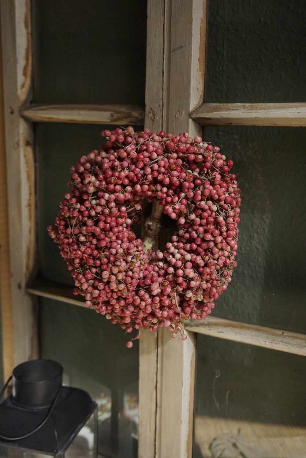 Pfefferbeerenkranz, Farbe rosa,  Ø12 cm