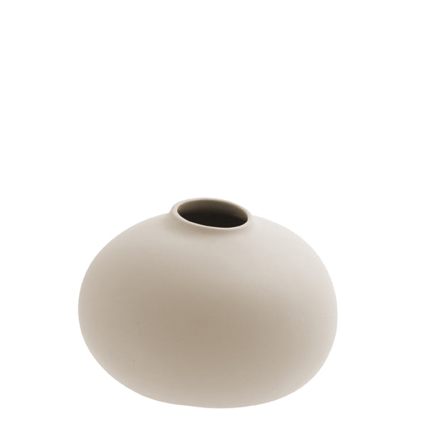 Storefactory Källa Keramikvase, beige rund, D:17cm