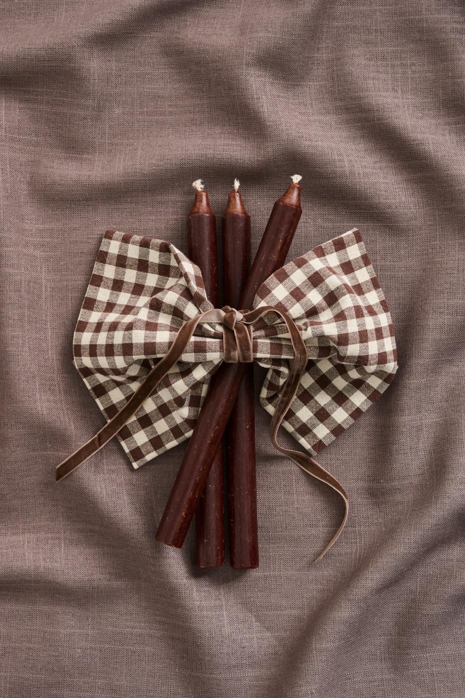 Ib Laursen Veloursband Chocolate – 10 m Samtband in Schokoladenbraun