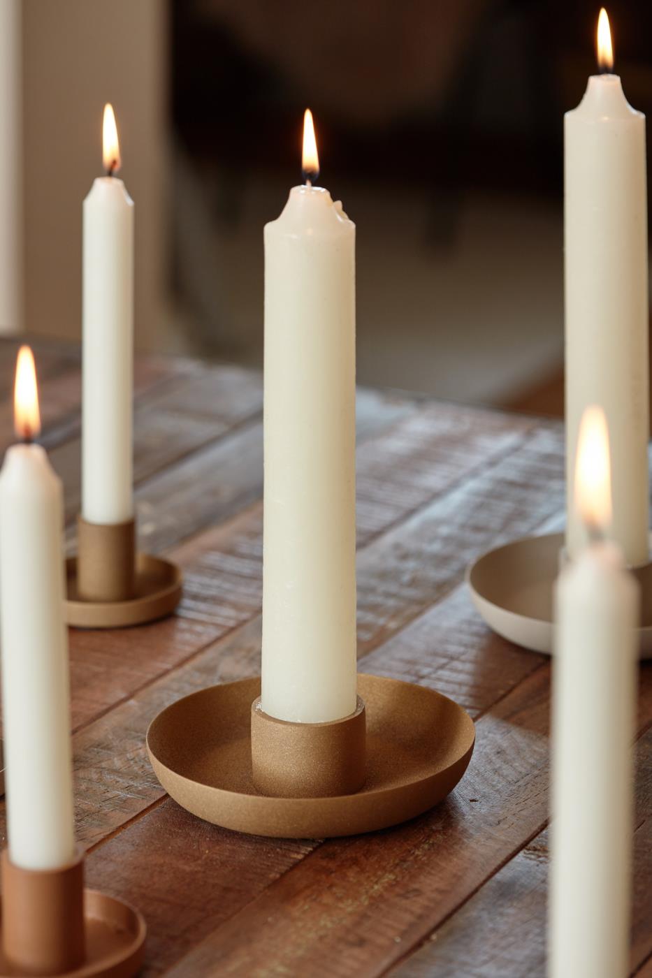 Ib Laursen Kerzenhalter für 3,8cm Kerzen cognac