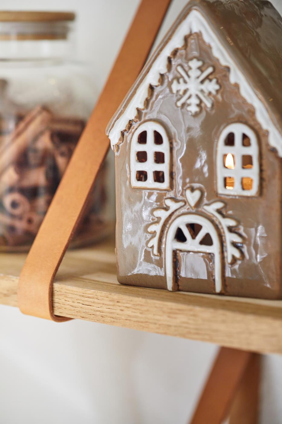 Ib Laursen Stillenat Gingerbread – Lebkuchenhaus für Teelicht