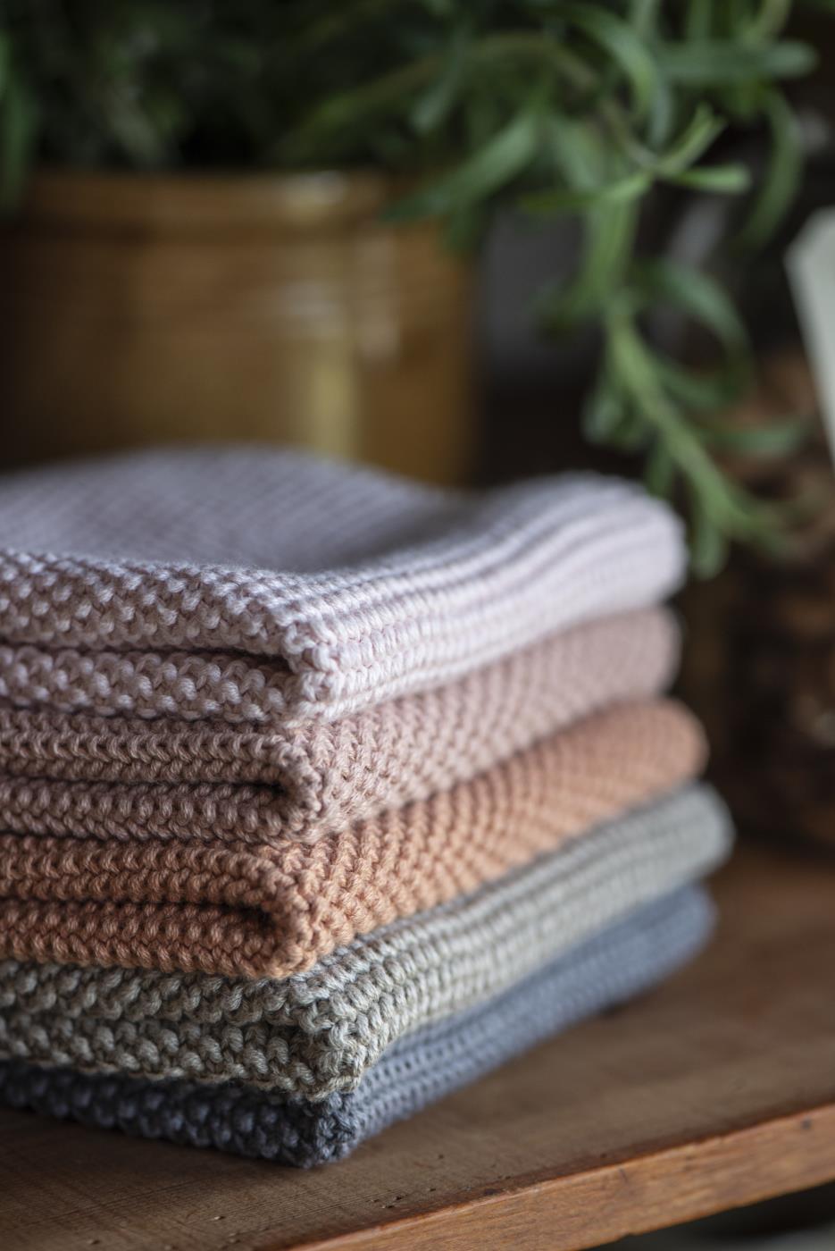 Ib Laursen Mynte Spüllappen moosgrün gestrickt