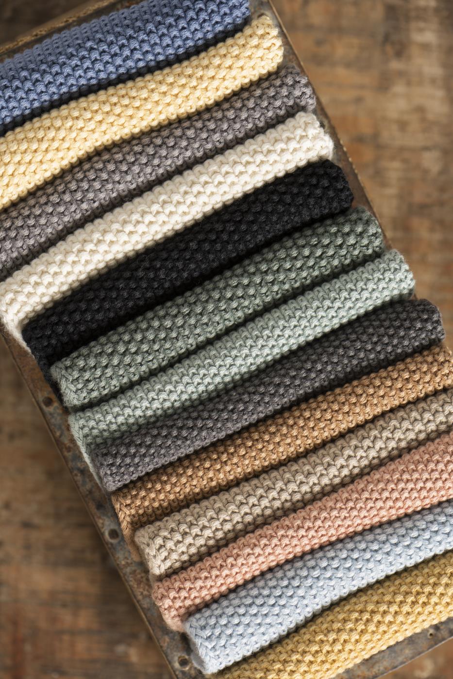 Ib Laursen Mynte Spüllappen moosgrün gestrickt