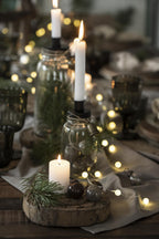 Ib Laursen Tüte mit 8 gleichen Weihnachtskugeln mini - Farbe mocca