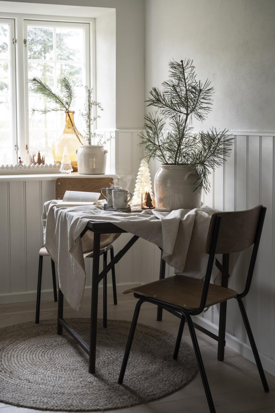 Ib Laursen Tischdecke leinenfarbig
