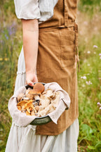 Ib Laursen Schürze mit Tasche cognac
