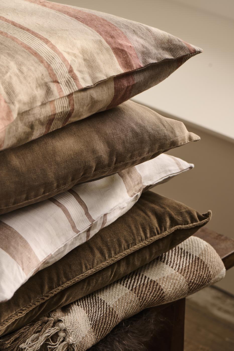 Ib Laursen Plaid natur/beige/braune Karos