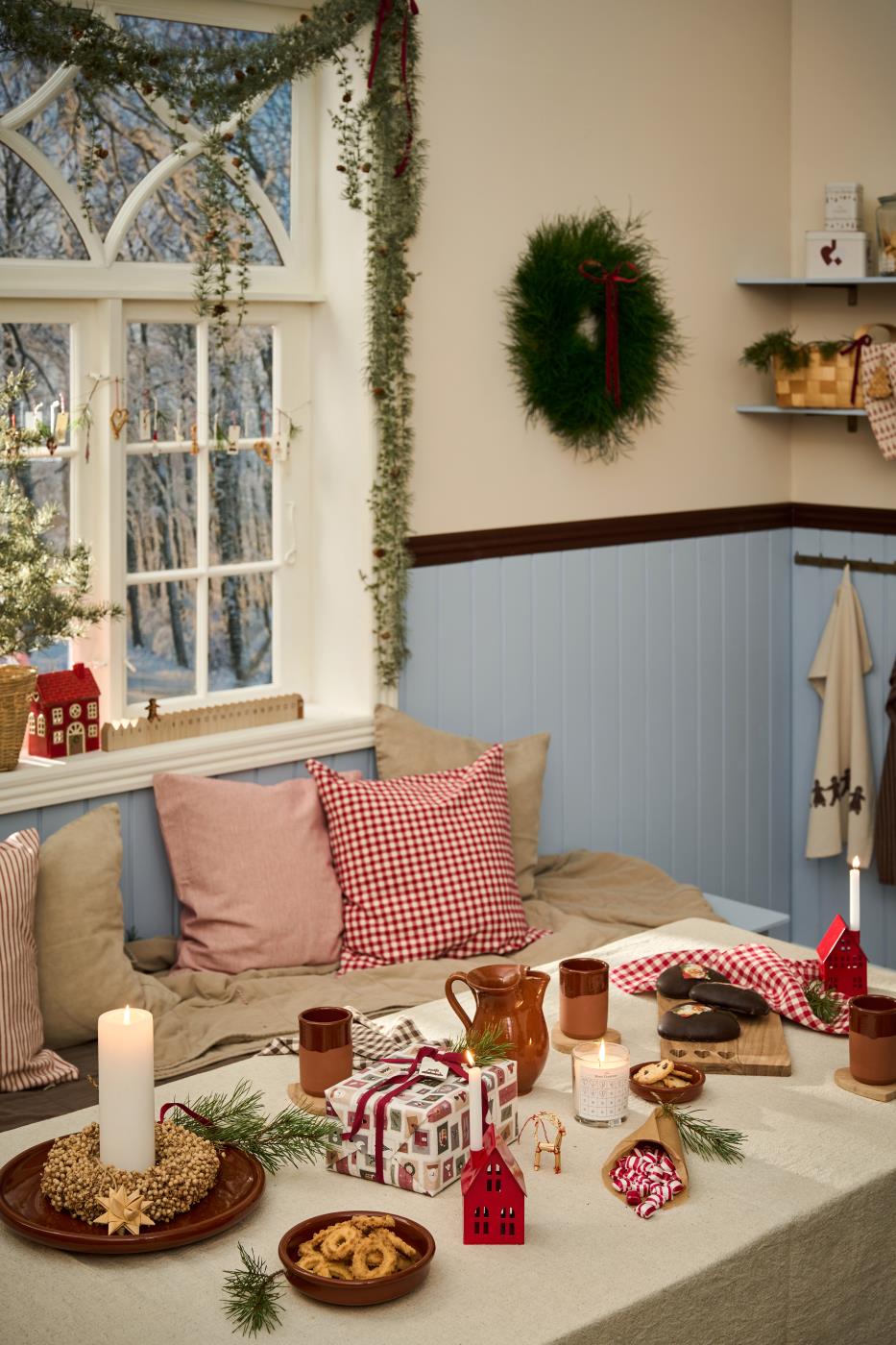 Ib Laursen Paraffinkerze im Glas,  1-24 für die Adventszeit