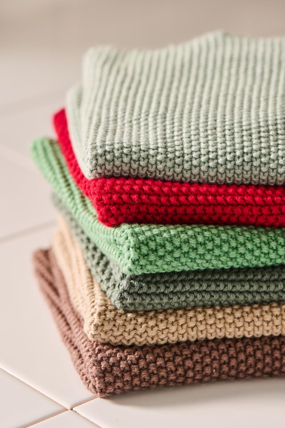 Ib Laursen Spüllappen Mynte Honig gestrickt