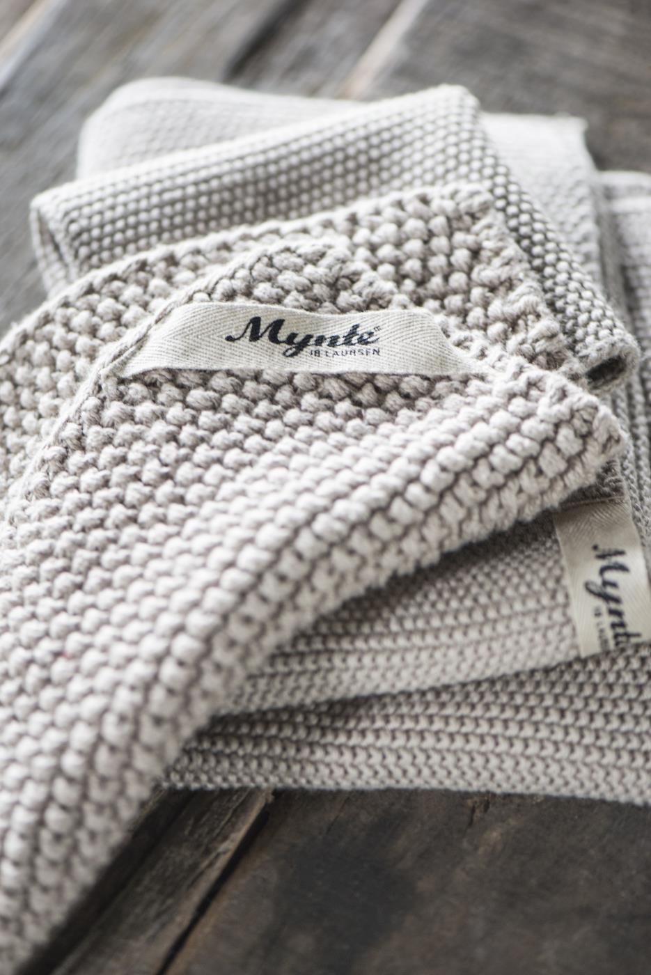 Ib Laursen Handtuch Mynte gestrickt sand/beige