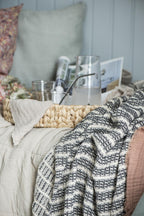 Ib Laursen Stoffserviette doppelt gewebt sand/beige