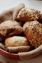 Ib Laursen Handtuch Mynte neu - gestrickt, erdbraun