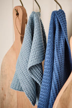 Ib Laursen Spüllappen staubig blau gestrickt