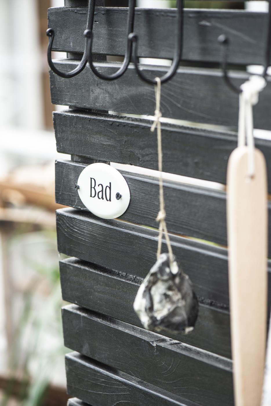 Ib Laursen Metallschild Bad