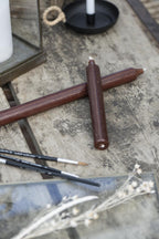 5er Set Stabkerze chocolate rustikal Ø:2,2 H:18