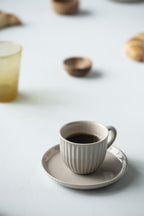 Ib Laursen Mynte Espressotasse mit Unterteller, latte