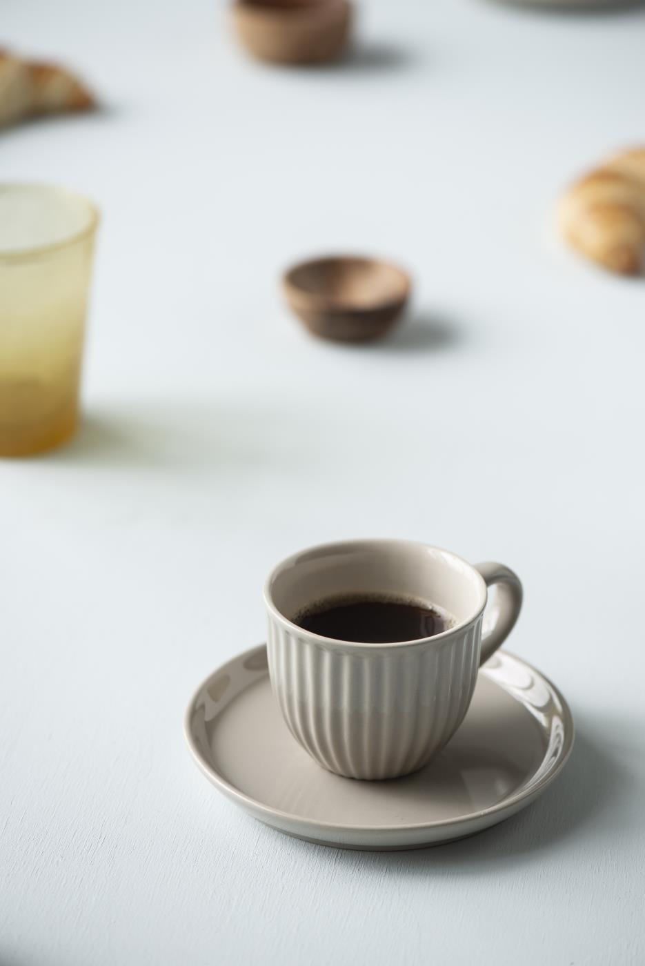 Ib Laursen Mynte Espressotasse mit Unterteller, latte