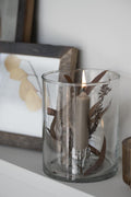 Kerzenhalter Glas für 2,2 cm Kerzen, mit fixiertem Einsatz