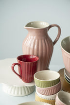 Ib Laursen – Tasse mit Rillen, Mynte Strawberry
