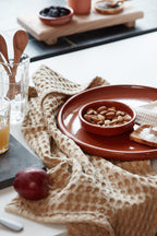 Ib Laursen Geschirrtuch Waffelmuster Cognac