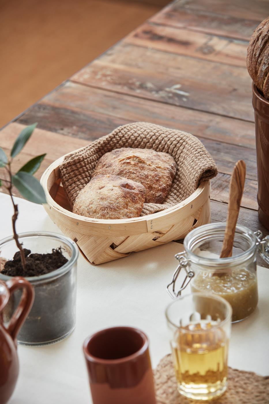 Ib Laursen Spüllappen Mynte braun gestrickt