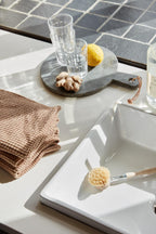 Ib Laursen Handtuch Braun gestrickt – Baumwolle 40 × 60 cm