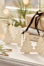 Weihnachtstischdekoration Tannenbäume