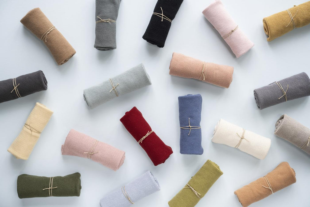 Ib Laursen Handtuch Mynte gestrickt sand/beige