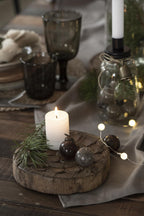 Ib Laursen Tüte mit 8 gleichen Weihnachtskugeln mini - Farbe mocca